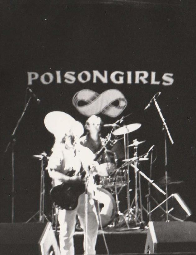 Black and White image of a Poison Gilrs' concert