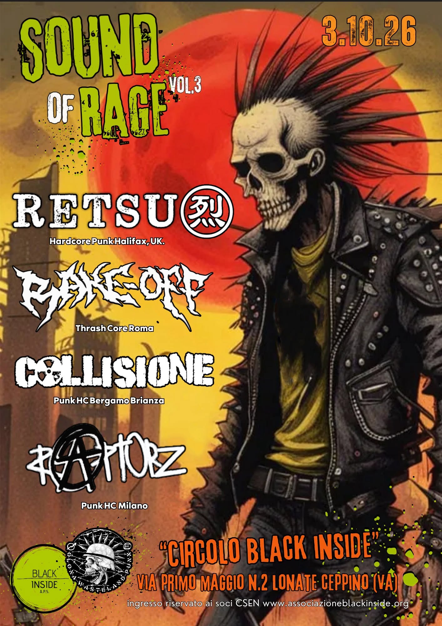 Sound Of Rage vol. 3 - Retsu + Rake Off + collisione + raptorz