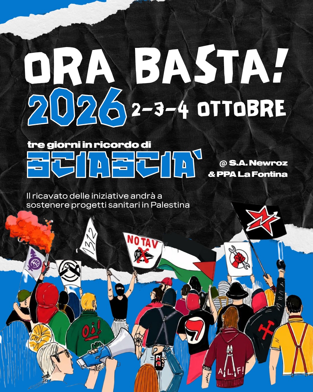ORA BASTA! 2026 — 20esima edizione Tre giorni in ricordo di Sciascià