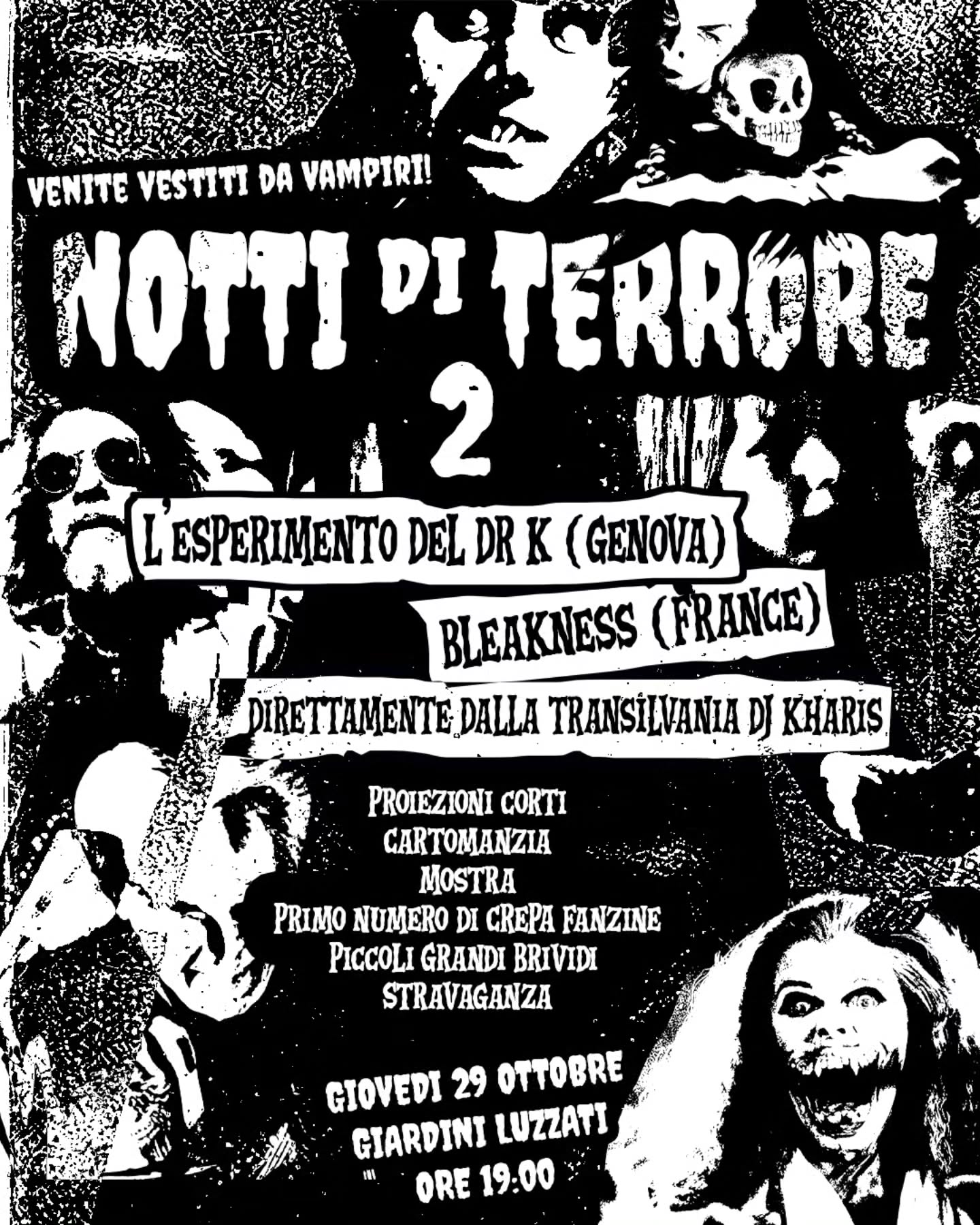 NOTTI DI TERRORE 2 - Bleakness, L'Esperimento Del Dr. K, Dj Kharis