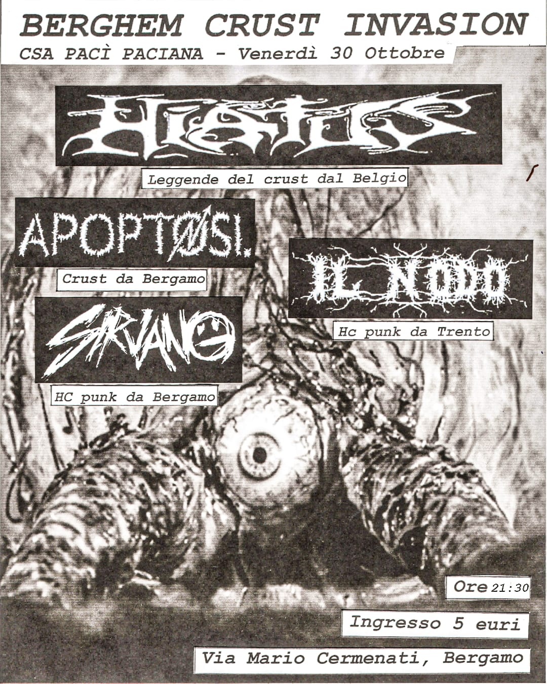 Berghem Crust Invasion: Hiatus, Apoptosi, Sirvano, Il Nodo