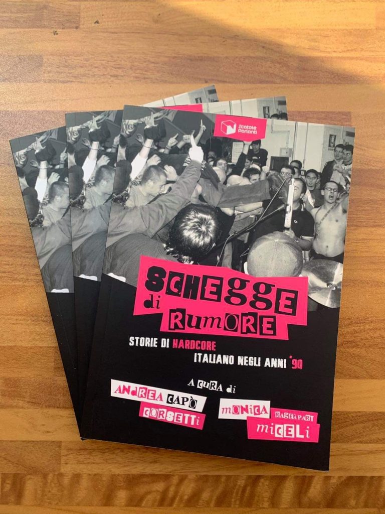 Alcune copie del libro schegge di rumore hardcore anni 90